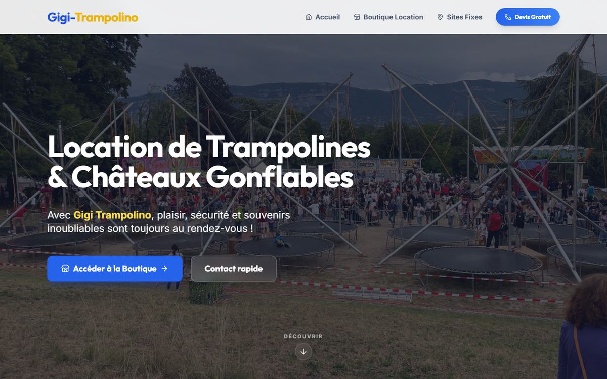 Aperçu du site Gigi Trampolino
